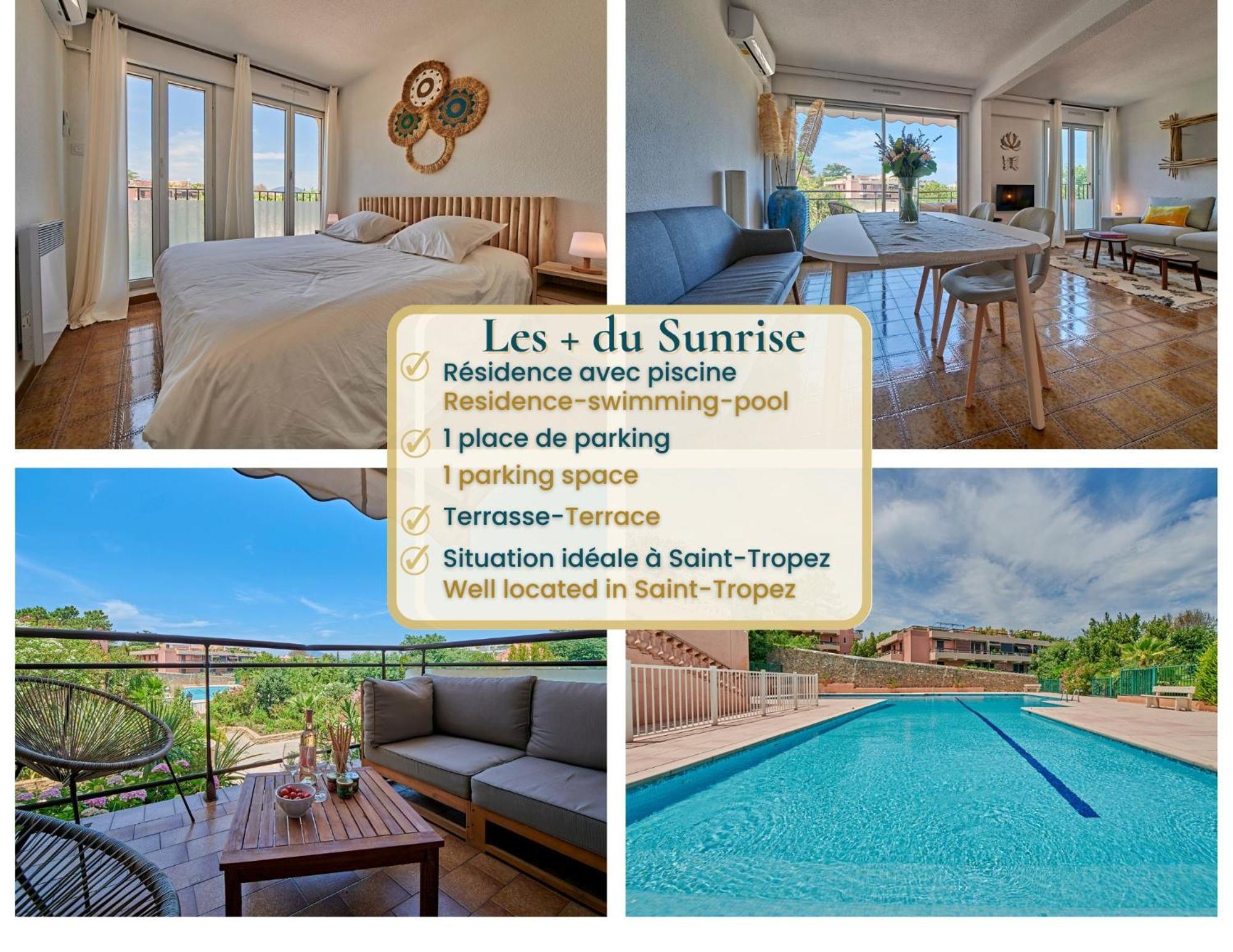 Sunrise -Swimming-Pool-Saint-Tropez Center-Parking Apartman Kültér fotó